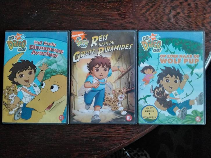 Diego 3 dvds, origineel, Cd's en Dvd's, Dvd's | Kinderen en Jeugd, Zo goed als nieuw, Film, Avontuur, Boxset, Alle leeftijden