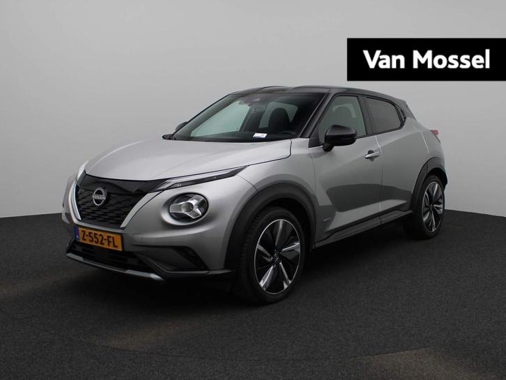 Nissan Juke 1.6 Hybrid N-Design 143PK | Automaat | Navigatie, Auto's, Nissan, Bedrijf, Te koop, Juke, ABS, Achteruitrijcamera