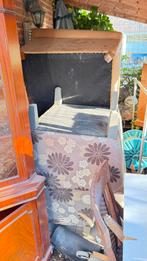 Fauteuils en leren bank, Ophalen, Gebruikt, 75 tot 100 cm