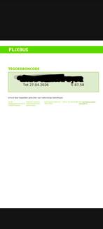 Flixbus Voucher Tegoedbon Cadeaubon Korting t.w.v. €87,58