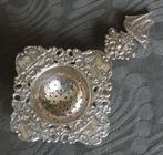 Nr F44: Vierkant Zilfa Pleet theezeef met scheepje, Ophalen of Verzenden