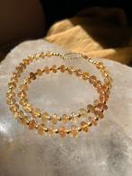 Goudtopaas imperial Topaas geluk beschermt zeldzaam uniek, Nieuw, Ophalen of Verzenden, Zilver, Met edelsteen