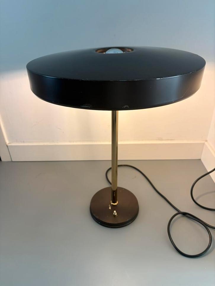Louis Kalff Timor 69 UFO lamp, Huis en Inrichting, Lampen | Tafellampen, Gebruikt, 50 tot 75 cm, Metaal, Ophalen of Verzenden