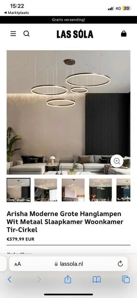 Dimbare ringlampen 80x60x40x20, Huis en Inrichting, Lampen | Hanglampen, Nieuw, Minder dan 50 cm, Ophalen