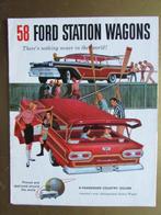 1958 FORD STATION WAGONS folder, Engels, Ophalen of Verzenden, Zo goed als nieuw, Ford