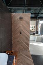 Badmeubel SHOWROOMMODEL NIEUW 80+100 cm walnoot natuursteen, Nieuw, Minder dan 100 cm, Wastafelkast, 25 tot 50 cm