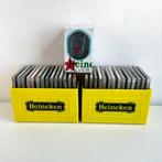 Set van 2 vintage Heineken CD rek kratjes | en Silver glas, Nieuw, Overige typen, Heineken, Ophalen of Verzenden