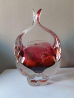 Rubin Glass schaaltje, mandje, Antiek en Kunst, Ophalen of Verzenden