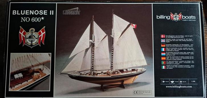 Billing boats Bluenose ll  schaal 1:100 te koop, Hobby en Vrije tijd, Modelbouw | Boten en Schepen, Zo goed als nieuw, 1:50 tot 1:200