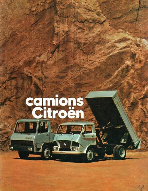 Folder Citroën Camions (vrachtwagens - 1971), Boeken, Auto's | Folders en Tijdschriften, Gelezen, Citroën, Verzenden