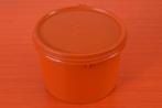 Retro vintage jaren 70 Tupperware voorraadtrommel, Ophalen of Verzenden, Gebruikt, Oranje, Bus of Trommel