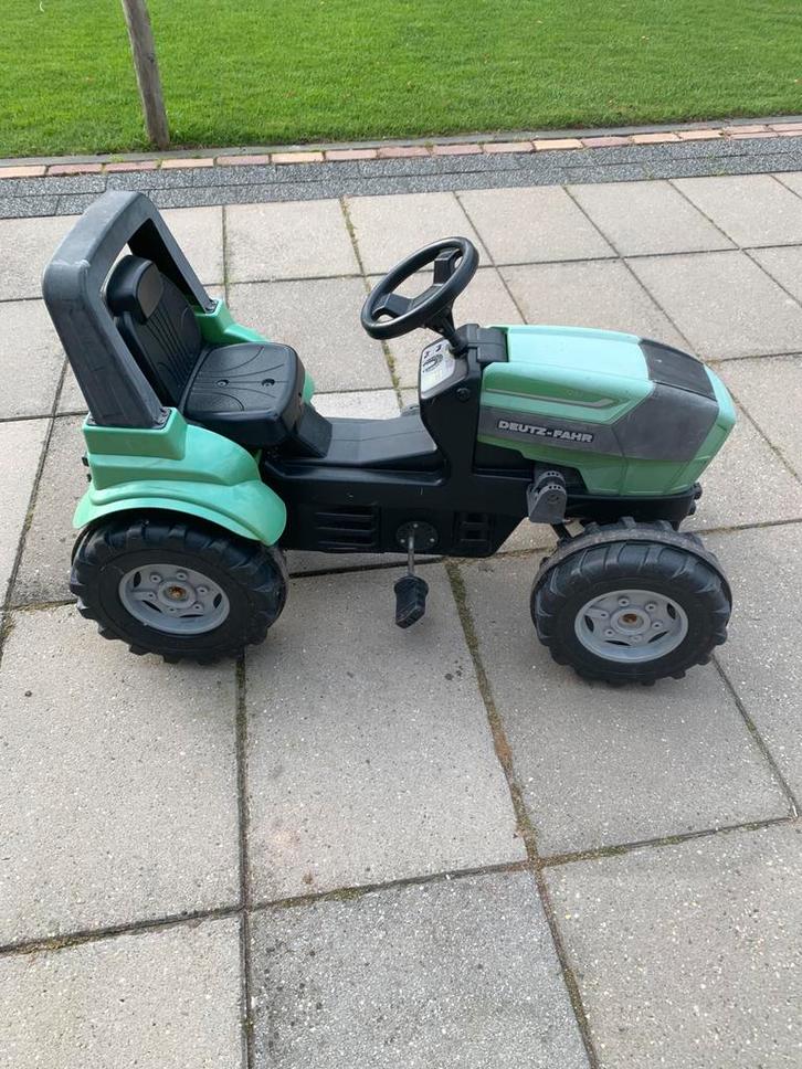 Groene trekker met 2 pinnen, Kinderen en Baby's, Speelgoed | Buiten | Skelters, Zo goed als nieuw, Overige merken, Ophalen of Verzenden
