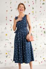 Seasalt Cornwall Womens Navy Cotton Pencil Woven Midi Dress, Blauw, Maat 46/48 (XL) of groter, Nieuw, Ophalen of Verzenden