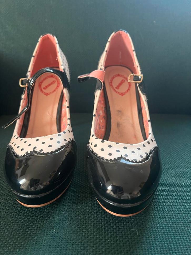 Mary Jane Pumps Jaren 50 - Maat 40, Kleding | Dames, Schoenen, Zo goed als nieuw, Pumps, Zwart, Ophalen