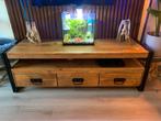 Britt Tv meubel mangohout, Huis en Inrichting, Ophalen, Zo goed als nieuw, Minder dan 100 cm, Metaal