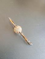 Vintage Broche met Strass, Overige materialen, Ophalen of Verzenden, Zo goed als nieuw, Goud