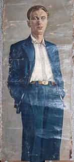 USSR Oekraïne. Olieverf op doek, gesigneerd, 1941., Antiek en Kunst, Kunst | Schilderijen | Abstract, Ophalen of Verzenden