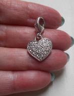 Zilveren Ti Sento hanger hart afneembaar nr.404, Verzenden, Zo goed als nieuw, Hart, Zilver