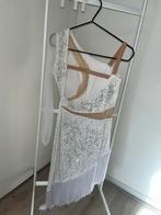 Salsa/Dansjurk Maat S/M, Kleding | Dames, Badmode en Zwemkleding, Ophalen of Verzenden, Zo goed als nieuw, Wit, Overige typen