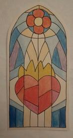 Glas en lood kaart karton, Hobby en Vrije tijd, Ophalen of Verzenden, Nieuw, Overige thema's