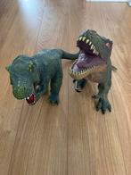 2 stoere groene dino’s 35/40 cm hoog, Ophalen, Zo goed als nieuw