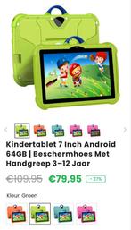 Kindertablet 7 Inch 64GB met Beschermhoes, Computers en Software, Android Tablets, Nieuw, Ophalen of Verzenden, 64 GB, 7 inch of minder