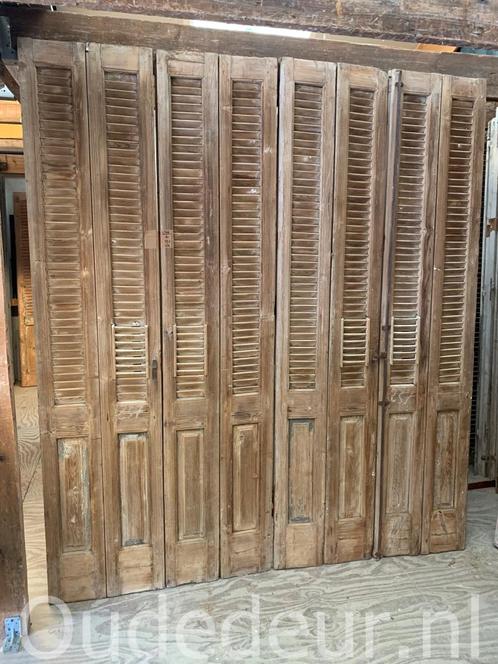 nr. L756 serie van 8x louvre met paneel, Doe-het-zelf en Verbouw, Deuren en Horren