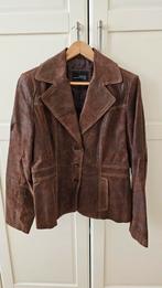 Gratis leren damesjas maat 42, Kleding | Dames, Ophalen, Zo goed als nieuw, Maat 42/44 (L), Zwart