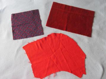 4 restlapjes vintage stof voor maar 1 euro #8 beschikbaar voor biedingen