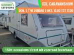 EIFELLAND SUNSHINE 495 TF VOORTENT + DOUCHE + FRANSBED, Caravans en Kamperen, Caravans, Rondzit, Serviceluik, Bedrijf, Eifelland