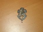 Antieke broche bloem roos, Ophalen of Verzenden, Broche, Zilver