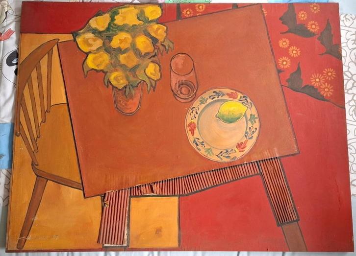 Schilderij 7 van G.W. Weller., Antiek en Kunst, Kunst | Schilderijen | Abstract, Ophalen