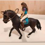 Schleich paardje met ruiter, Verzamelen, Dierenverzamelingen, Ophalen of Verzenden, Zo goed als nieuw, Paard, Beeldje of Figuurtje