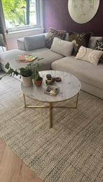 Salontafel marmerlook, Ophalen, 50 tot 100 cm, Zo goed als nieuw, Minder dan 50 cm