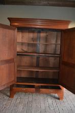 Prachtige antieke eiken houten Louis Philippe kast, Verzenden