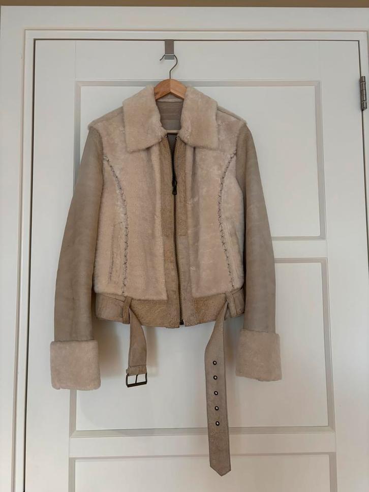 Malboro classics bontjas, Kleding | Dames, Jassen | Winter, Zo goed als nieuw, Maat 42/44 (L), Beige, Ophalen of Verzenden