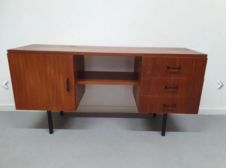 Vintage Simpla Lux Bureau/Dressoir - Jaren 60, Huis en Inrichting, Bureaus, Gebruikt, Bureau, Ophalen of Verzenden