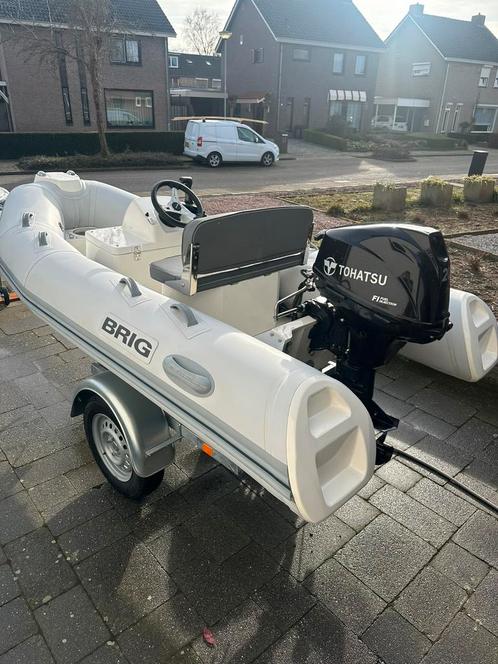 Brig falcon 330 met 20PK tohatsu motor en nieuwe trailer, Watersport en Boten, Rubberboten, Zo goed als nieuw, Overige merken
