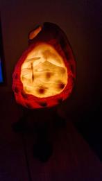 Antieke Camee Schelpen Lamp - Vesuvius/Goma Meer, Ophalen of Verzenden