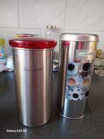 RVS Brabantia Senseo blik voor koffie pads en thee blik, Ophalen, Zo goed als nieuw