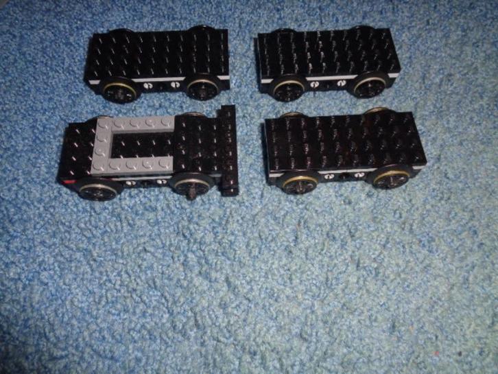 Partij A275=Lego trein onderstellen, Kinderen en Baby's, Speelgoed | Duplo en Lego, Gebruikt, Lego, Losse stenen, Ophalen of Verzenden