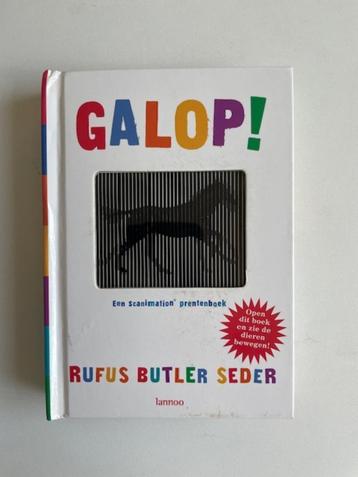 Galop ! Rufus Butler Seder. Scanimation prentenboek.  beschikbaar voor biedingen