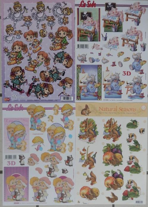 20 Mooie knipvellen set 4, Hobby en Vrije tijd, Kaarten | Zelf maken, Nieuw, Knipvel, Overige thema's, Ophalen of Verzenden
