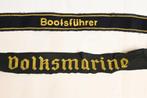 DDR volksmarine tally en wapo mouwband oost duitsland, Ophalen of Verzenden, Marine, Duitsland, Embleem of Badge