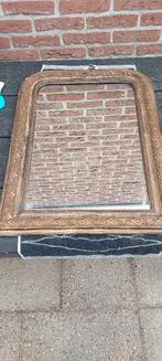 Antieke Franse toogspiegel, Ophalen, Rechthoekig, 50 tot 100 cm, Minder dan 100 cm