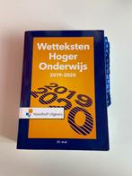 Wetteksten Hoger Onderwijs 2019-2020 Noordhoff, Boeken, Studieboeken en Cursussen, Gelezen, Ophalen of Verzenden