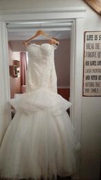 Schitterende mermaid bruidsjurk, Kleding | Dames, Ophalen of Verzenden, Zo goed als nieuw, Wit, Trouwjurk