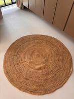 Rond Juten Vloerkleed 150cm - ZGAN, Huis en Inrichting, 100 tot 150 cm, Beige, Rond, Ophalen of Verzenden