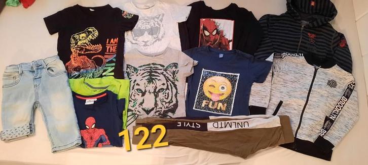 Kledingpakket in maat 122- en een extra spijkerbroek, Kinderen en Baby's, Kinderkleding | Maat 122, Zo goed als nieuw, Jongen