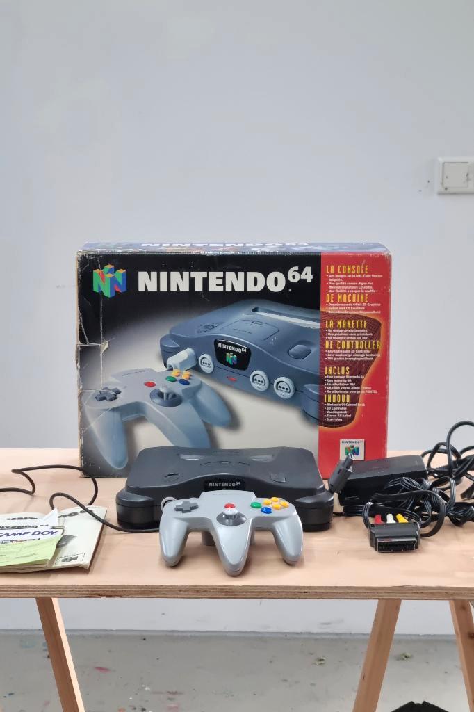 Nintendo 64 N64 console compleet CIB in doos werkend, Spelcomputers en Games, Spelcomputers | Nintendo 64, Gebruikt, Met 1 controller